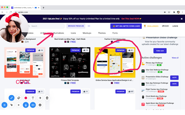 Screen  Webcam Recorder + Editor VADOO.TV  from Chrome web store to be run with OffiDocs Chromium online