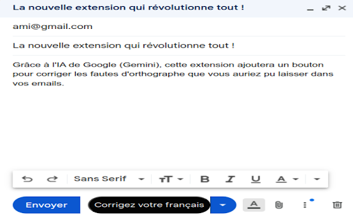 Scribe correcteur de mail  from Chrome web store to be run with OffiDocs Chromium online