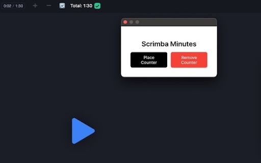 Scrimba Seconds  from Chrome web store to be run with OffiDocs Chromium online