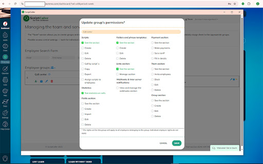 ScriptCaller – Sales  Support Scripts  from Chrome web store to be run with OffiDocs Chromium online