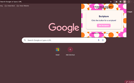 Scripture Display  from Chrome web store to be run with OffiDocs Chromium online