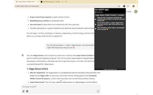 ScrollGPT pro GPT browsing  from Chrome web store to be run with OffiDocs Chromium online