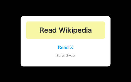 Scroll Swap  from Chrome web store to be run with OffiDocs Chromium online