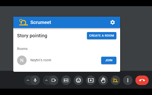Scrumeet  from Chrome web store to be run with OffiDocs Chromium online
