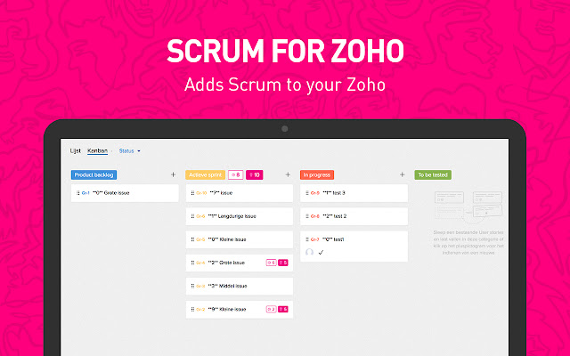 Scrum for Zoho  from Chrome web store to be run with OffiDocs Chromium online