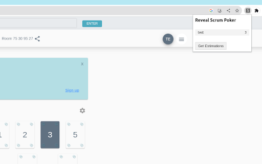 Scrum Poker Reveal  from Chrome web store to be run with OffiDocs Chromium online