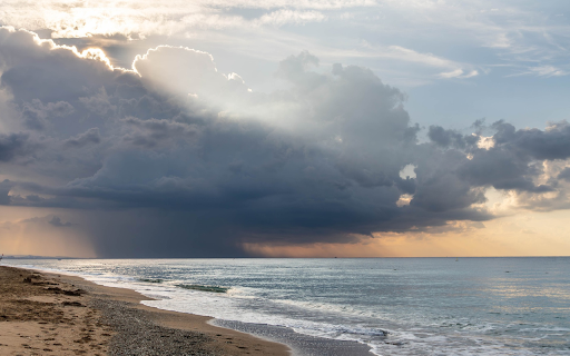 Sea and clouds  from Chrome web store to be run with OffiDocs Chromium online
