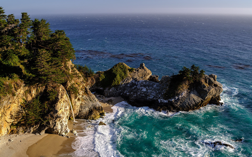 Sea and mountains  from Chrome web store to be run with OffiDocs Chromium online