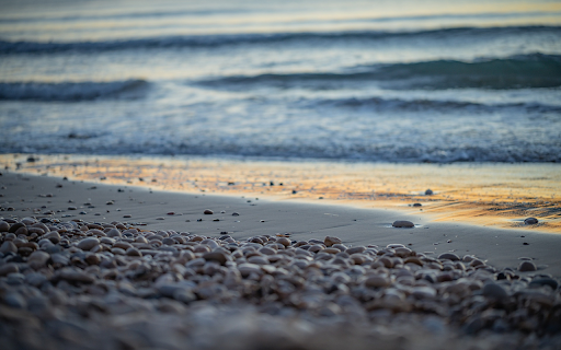 Sea and sand and gravel  from Chrome web store to be run with OffiDocs Chromium online