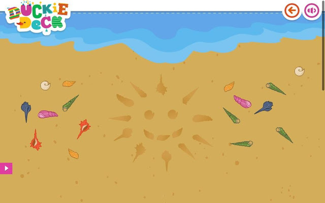 Sea Games Seashells at Duckie Deck  from Chrome web store to be run with OffiDocs Chromium online