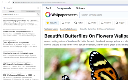 Search7  from Chrome web store to be run with OffiDocs Chromium online
