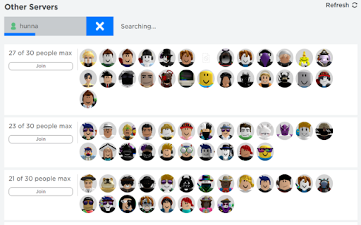 SearchBlox Join Anyone on RobIox  from Chrome web store to be run with OffiDocs Chromium online