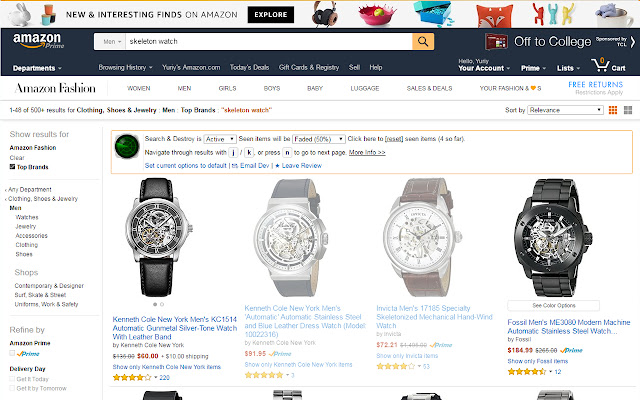 Search  Destroy for Amazon, Etsy and Ebay!  from Chrome web store to be run with OffiDocs Chromium online