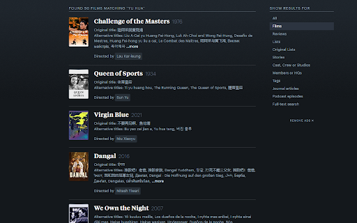 Search Letterboxd  from Chrome web store to be run with OffiDocs Chromium online