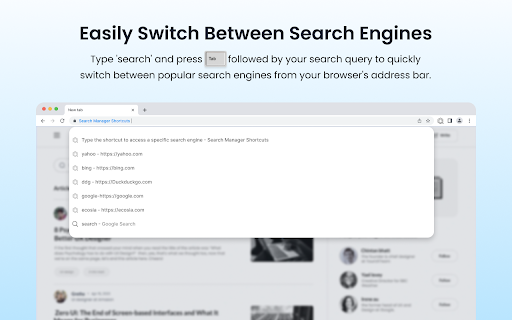 Search Manager by My Secure Search  from Chrome web store to be run with OffiDocs Chromium online