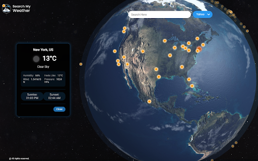 Search My Weather  from Chrome web store to be run with OffiDocs Chromium online