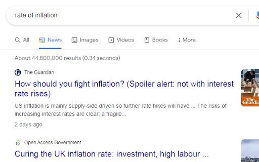 Search on Google News  from Chrome web store to be run with OffiDocs Chromium online