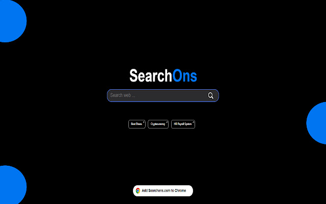 SearchOns.com  from Chrome web store to be run with OffiDocs Chromium online