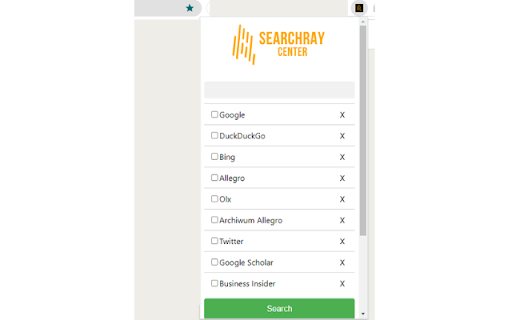 SearchRay Center  from Chrome web store to be run with OffiDocs Chromium online