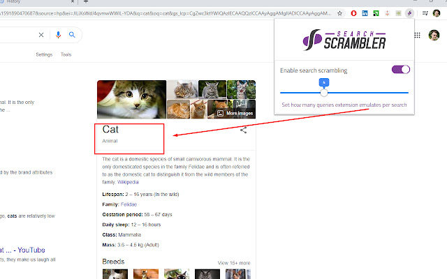 Search Scrambler  from Chrome web store to be run with OffiDocs Chromium online