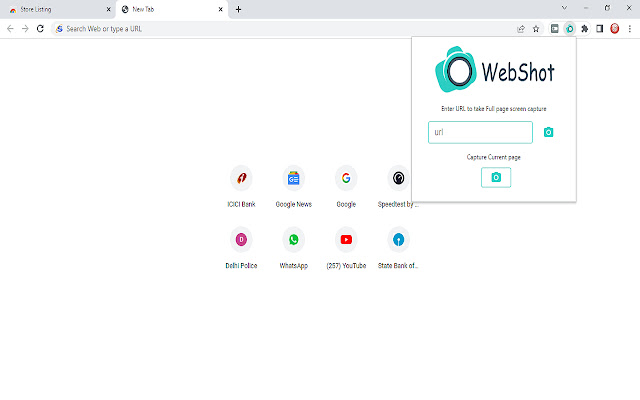 SearchShot Full Webpage Screenshot  from Chrome web store to be run with OffiDocs Chromium online