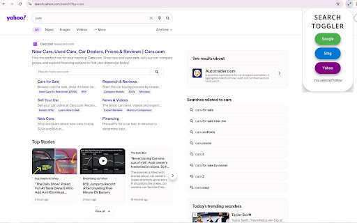 Search Toggler  from Chrome web store to be run with OffiDocs Chromium online
