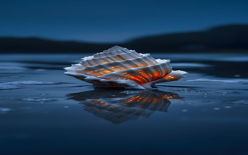 seashell wallpaper  from Chrome web store to be run with OffiDocs Chromium online