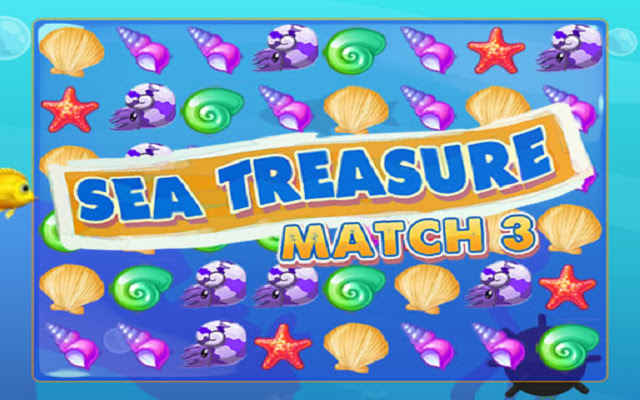 Sea Treasure Match 3 מחנות האינטרנט של Chrome להפעלה עם OffiDocs Chromium באינטרנט