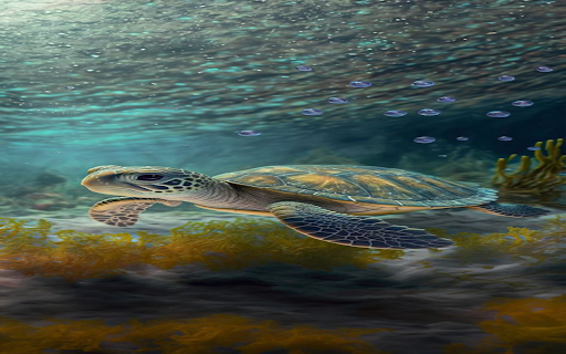 Sea turtle wallpaper  from Chrome web store to be run with OffiDocs Chromium online