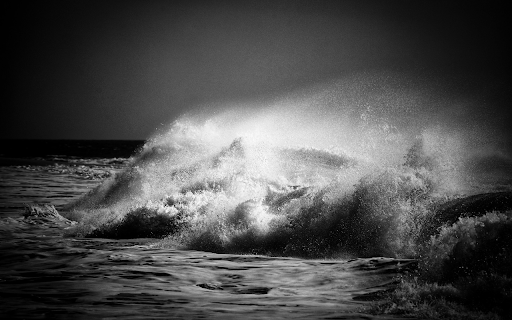 Sea waves at night  from Chrome web store to be run with OffiDocs Chromium online
