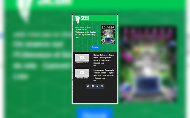 sebii : mighty failing ranger en live  from Chrome web store to be run with OffiDocs Chromium online