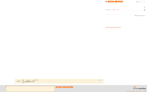 SE Chat MathJax  from Chrome web store to be run with OffiDocs Chromium online