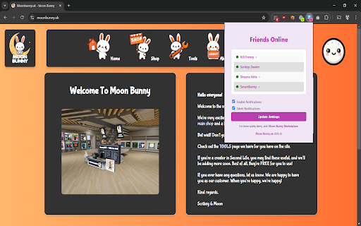 Second Life Friends Monitor  from Chrome web store to be run with OffiDocs Chromium online