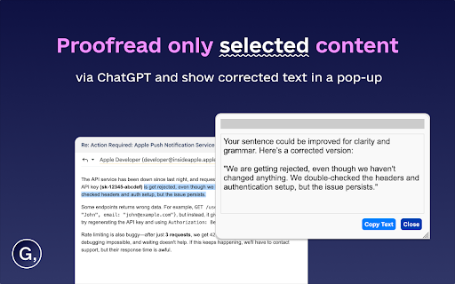 Secure AI Grammar Checker GrammarSafe  from Chrome web store to be run with OffiDocs Chromium online