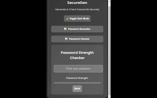 SecureGen2  from Chrome web store to be run with OffiDocs Chromium online