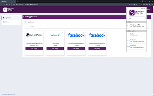 Securify Identity Plugin  from Chrome web store to be run with OffiDocs Chromium online