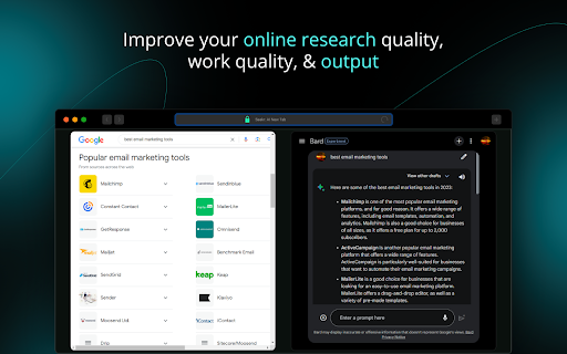 Seekr: AI powered New Tab with Bard  ChatGPT  from Chrome web store to be run with OffiDocs Chromium online
