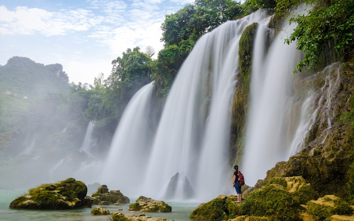 See the waterfall  from Chrome web store to be run with OffiDocs Chromium online