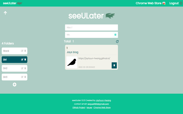 seeULater  from Chrome web store to be run with OffiDocs Chromium online