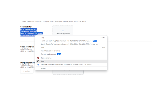Select and Read  from Chrome web store to be run with OffiDocs Chromium online