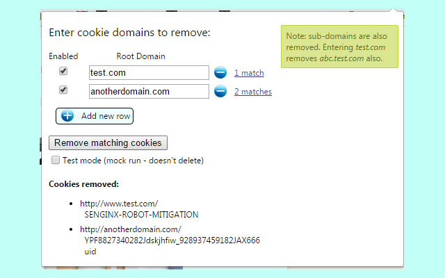 Selective Cookie Remover  from Chrome web store to be run with OffiDocs Chromium online