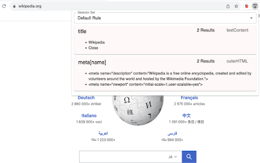 Selector Sync  from Chrome web store to be run with OffiDocs Chromium online