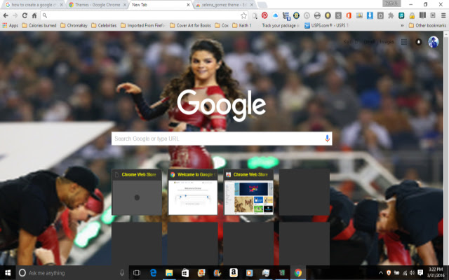 selena_gomez theme  from Chrome web store to be run with OffiDocs Chromium online