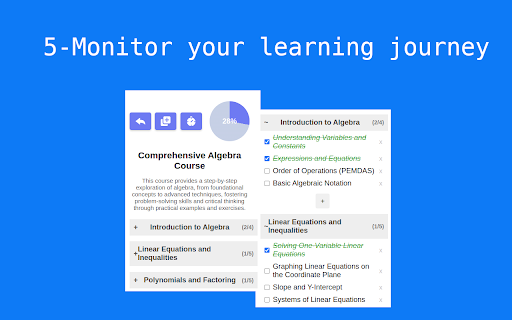 Self Study Mentor  from Chrome web store to be run with OffiDocs Chromium online