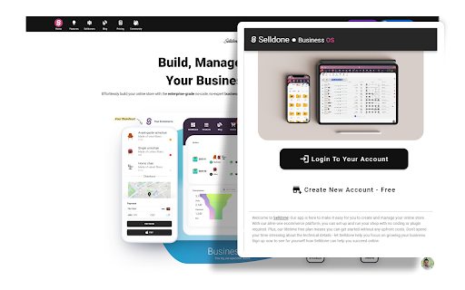 Selldone  from Chrome web store to be run with OffiDocs Chromium online