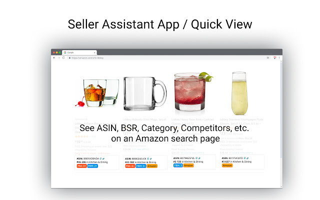 Seller Assistant App / Quick View  from Chrome web store to be run with OffiDocs Chromium online