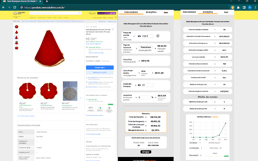 Seller Pro Analytics  from Chrome web store to be run with OffiDocs Chromium online