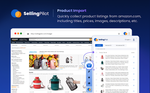 SellingPilot: AI powered Listing, Smart CX  Review Insights. Boost sales!  from Chrome web store to be run with OffiDocs Chromium online