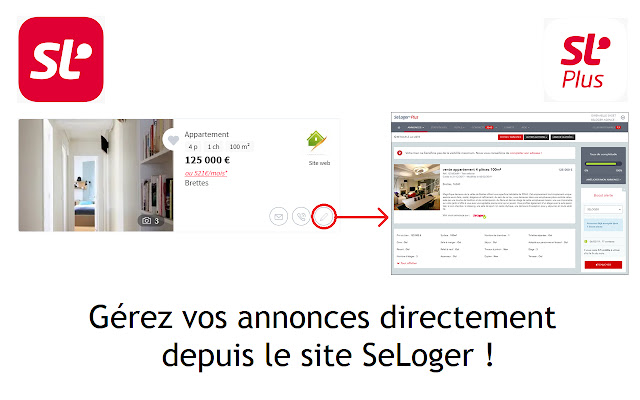 SeLoger Plus  from Chrome web store to be run with OffiDocs Chromium online