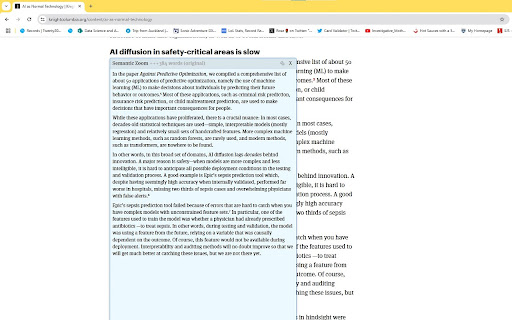 Semantic Zoom  from Chrome web store to be run with OffiDocs Chromium online